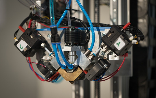 Rührreibdruckkopf des Extruders - Foto