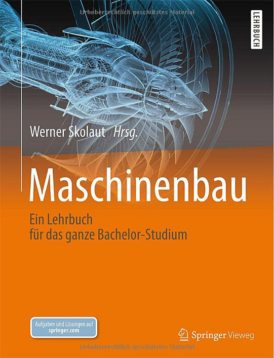 Titelseite: "Maschinenbau - Ein Lehrbuch für das ganze Bachelor-Studium"