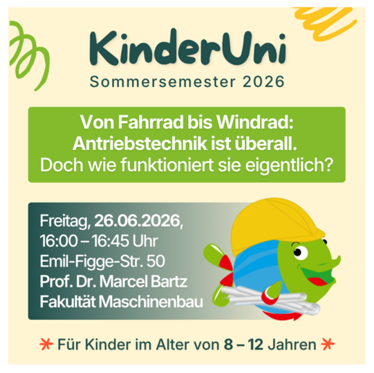 Einladungsbild für die KinderUni 2026